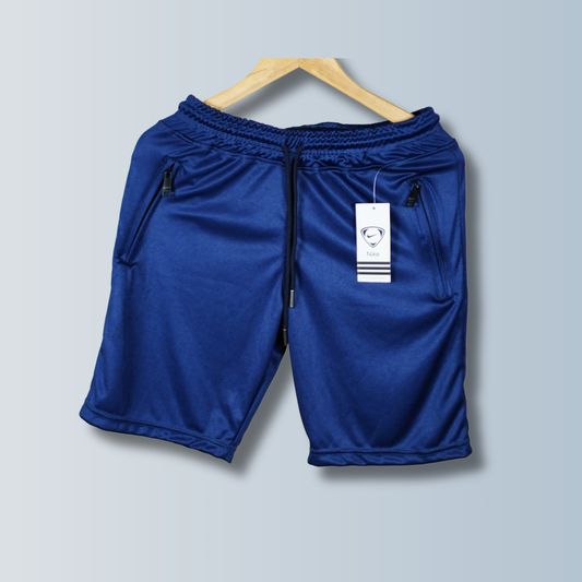 Navy Blue Micro Stretch Shorts